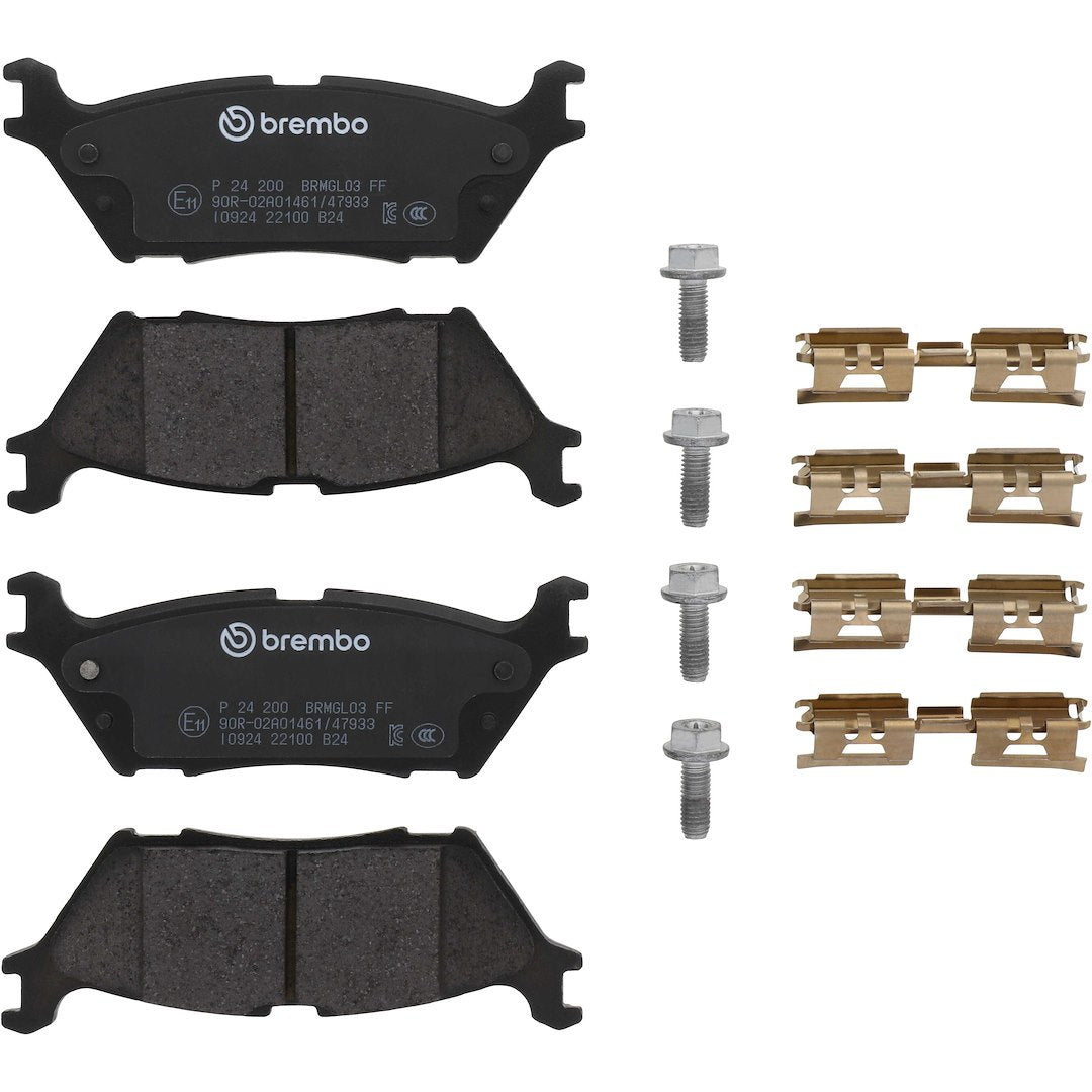 Brembo Premium Low-Met OE Equivalent Pad Brake Pad P24200