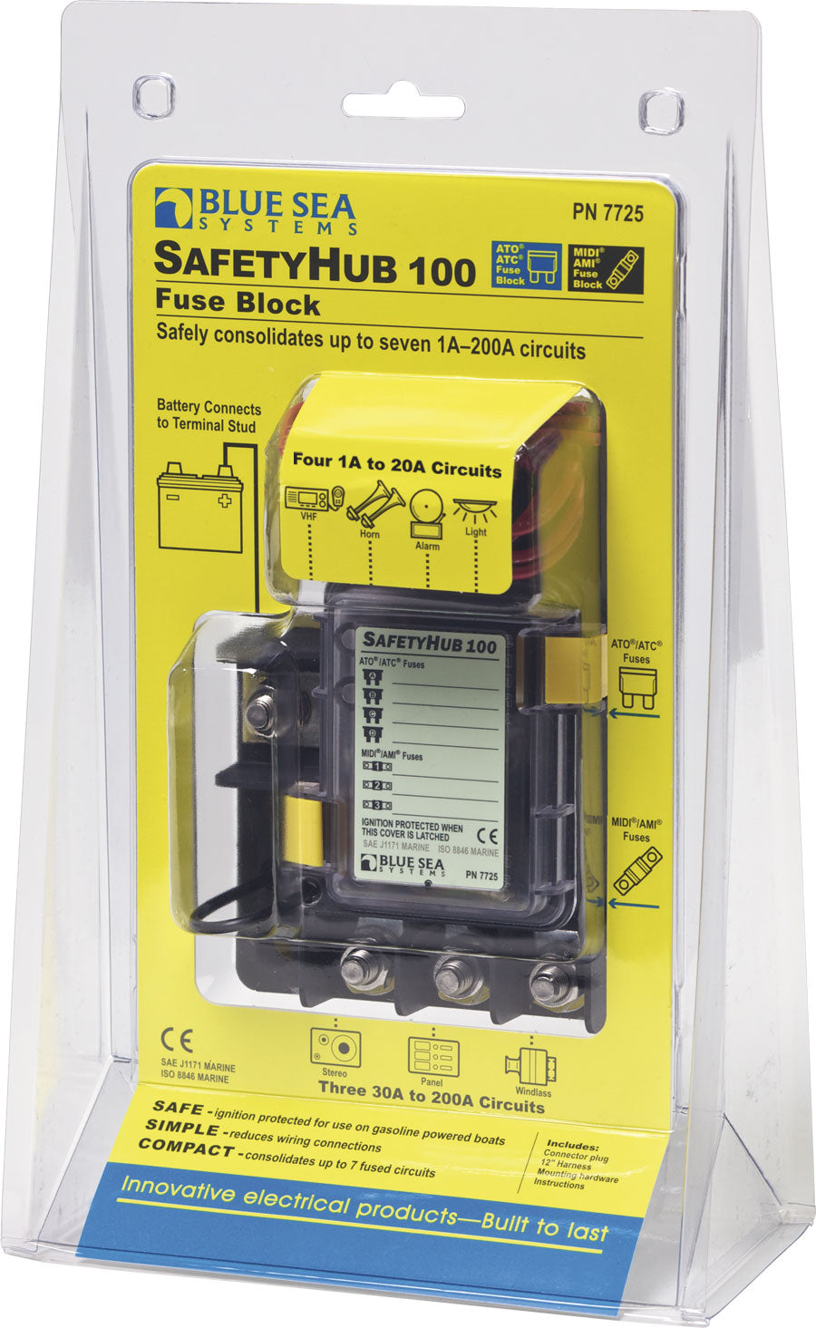 Blue SEA No Supplier Warranty Fuse Block 7725-BSS - Module Safety Circuit 100