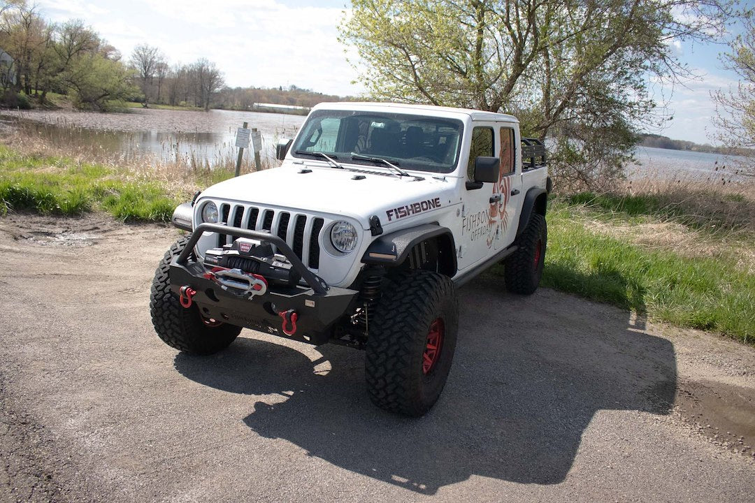 Fishbone LED Lights Provided Fender Flare FB33455F - Aluminum Elite Front Fenders