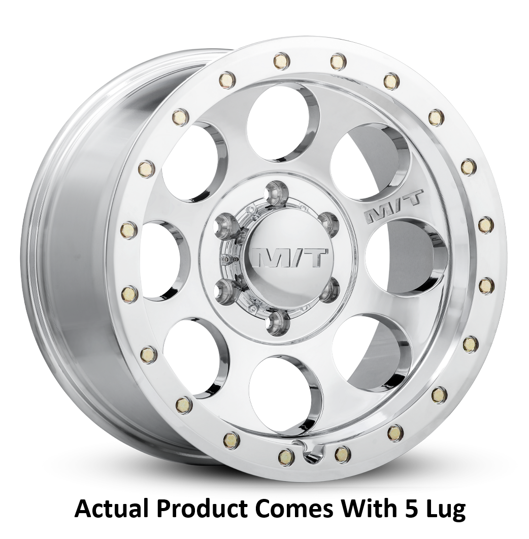 M.T. Wheel Modern Low Profile Cap Design 274558 - 18X9 5X5 4.53 MT Classic Pro Polish