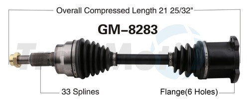 Trakmotive GM-8283 - New CV Axle