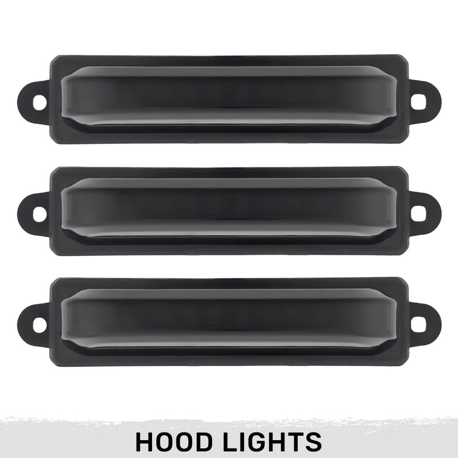 Recon Access SAE Approved Side Marker Light 264339BK - Ford 21-24 Raptor 7-Piece Fender