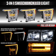 Spec-D Tunin 2LHE-F15021L-SQ-RS Headlight Assembly - White