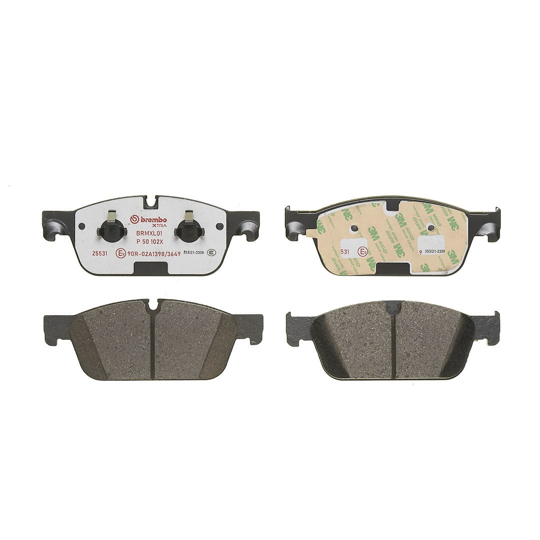 Brembo Premium Low-Met OE Equivalent Pad Brake Pad P50102X