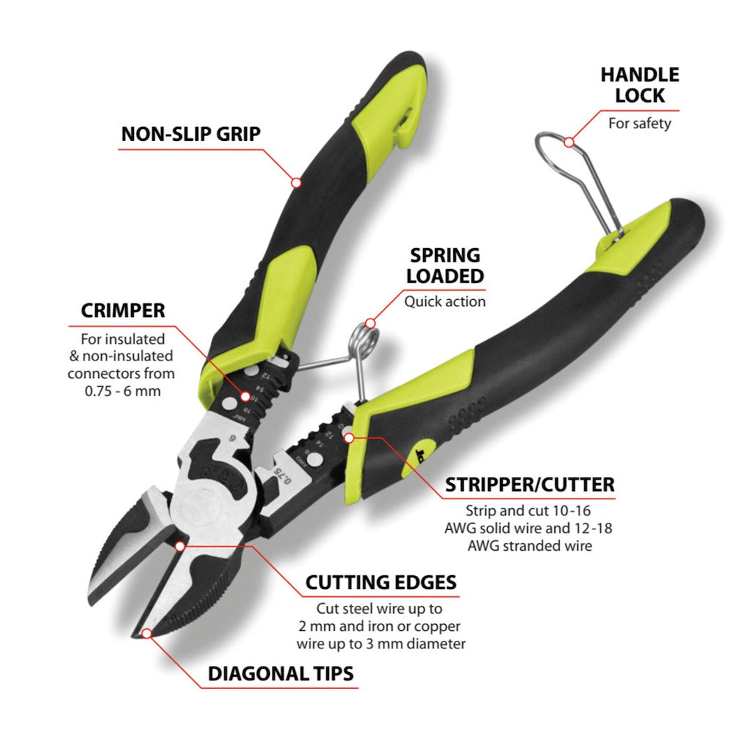 Perform Tool Limited Lifetime Warranty Pliers W86509 - 7-1 Multifunctiondiagonalplier