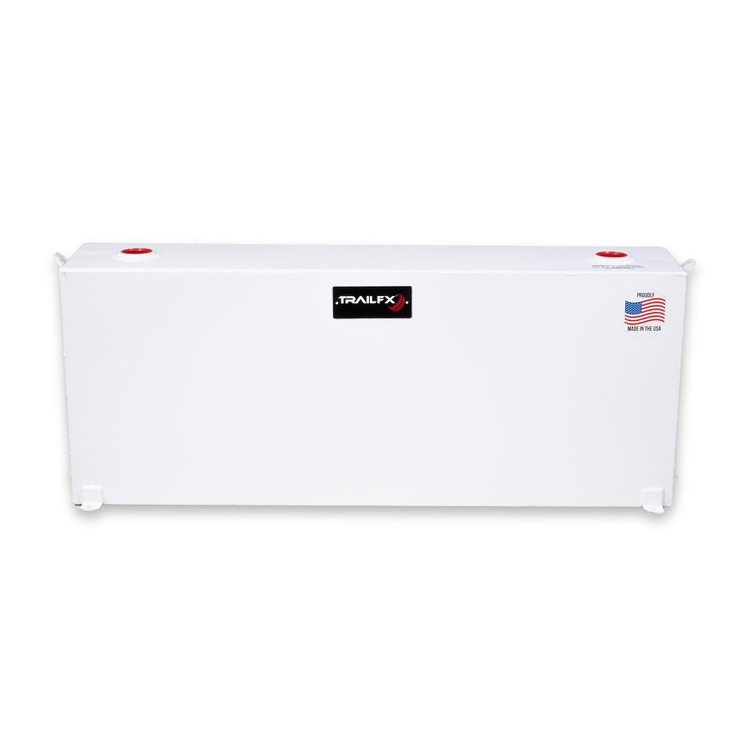 Trailfx Made In The USA Liquid Transfer Tank 21040SW - White 37 Gal Steel Rectangle