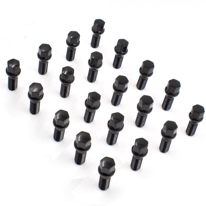 Revolution One Piece Solid Design Lug Bolt 84K556-40Black - Blt M17 M14X40 20 BK 84K556-40BLK