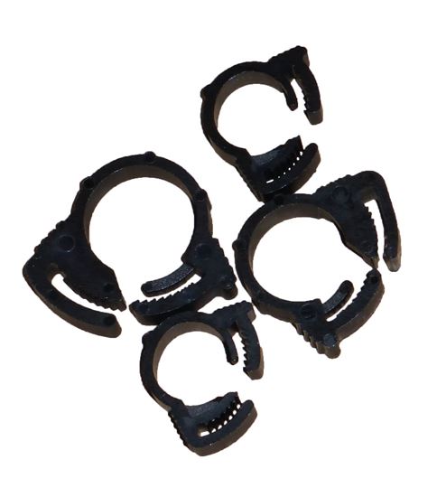 Helix Racing 111-2120 Constructed From Nylon - 100PC Assort. Ratchet Clamps
