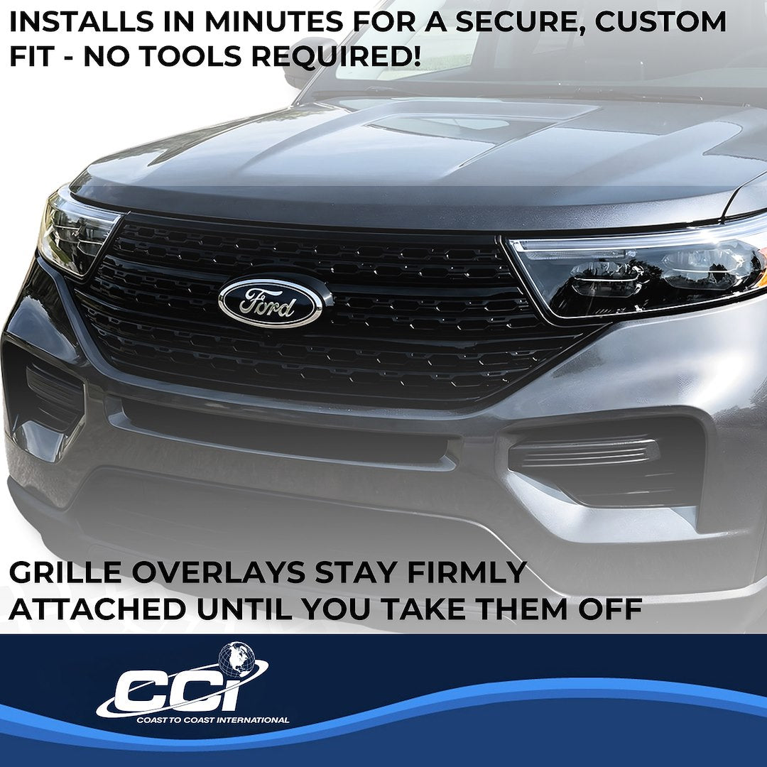Coast2Coast Limited Lifetime Warranty Grille Insert GI197Black - Black GI 20-24 Ford Explorer Xlt GI197BLK