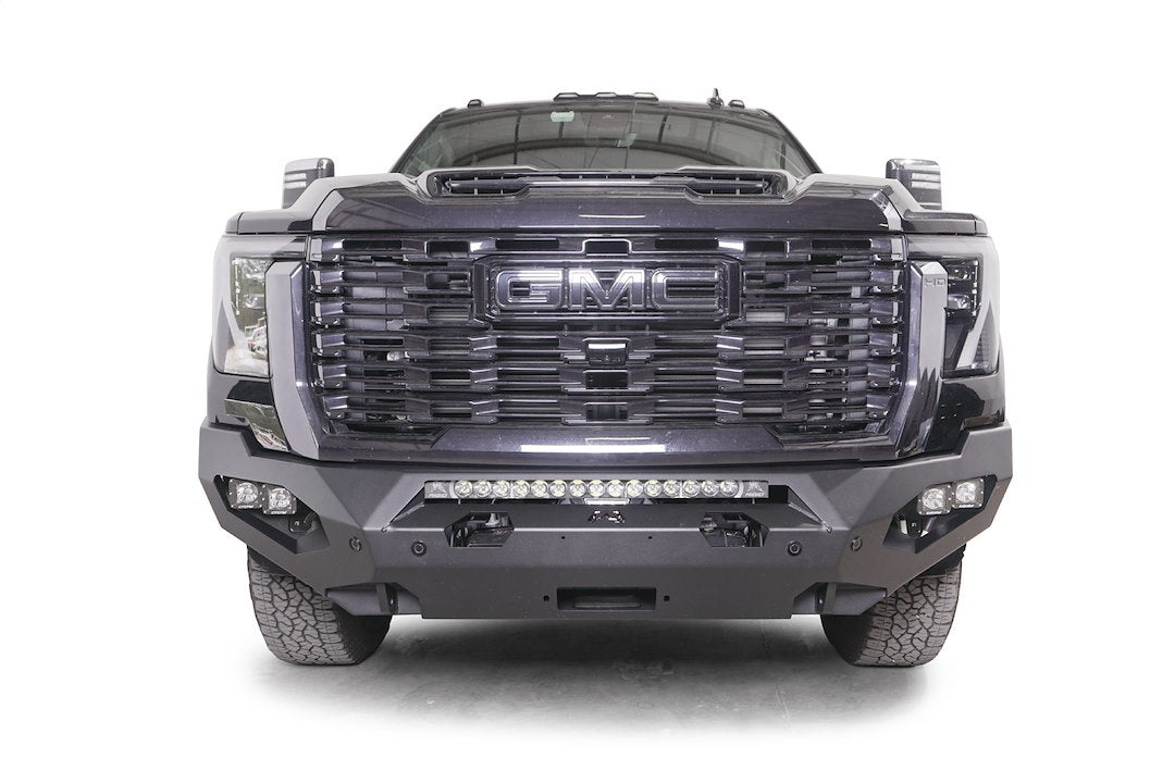 FAB Fours Aggressive Design Bumper GM24-X6251-B - Gmc 2500-3500 HD Matrix Front Bumpe