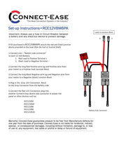 Connect Ease Corrosion Resistant Components Battery Connection Harness RCE12VBM6PK - Gauge Dual GA