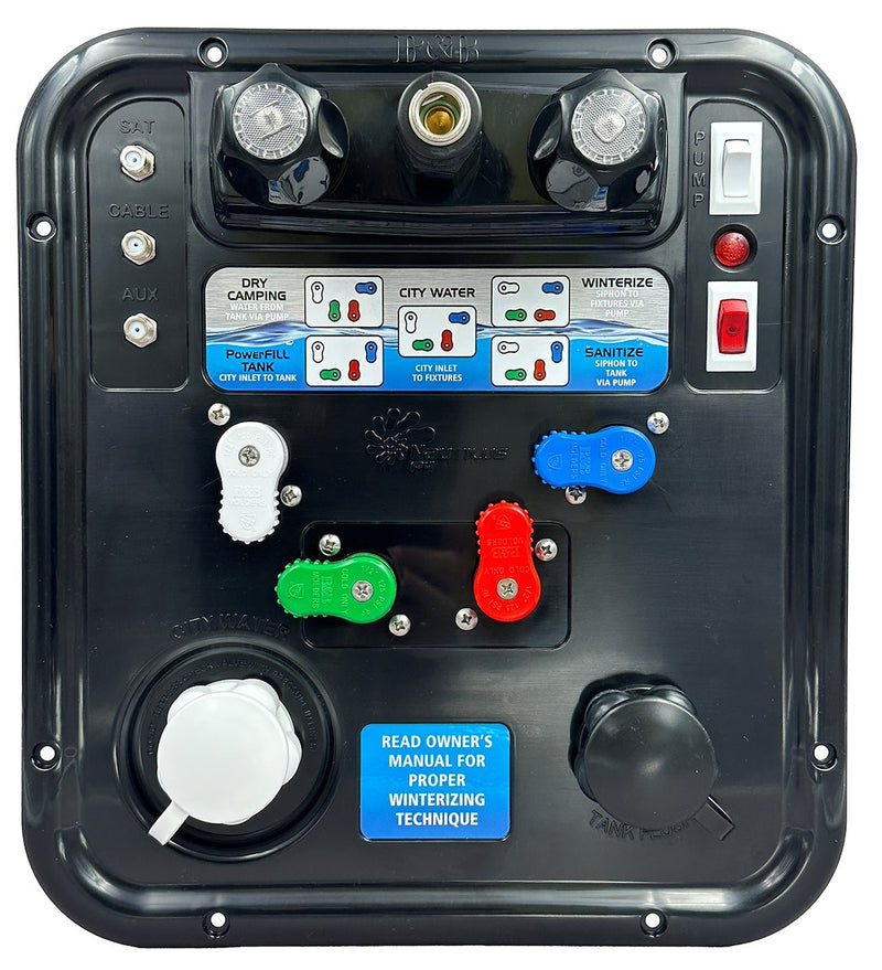 B&B Molders Easy To Follow Color-Coded Legend Fresh Water Management System 94346 - Nautilus P4 H2O