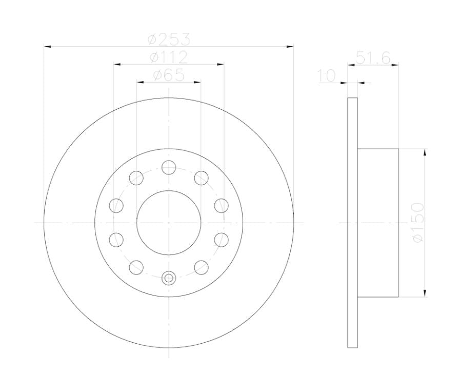 Hella 355122612 Brake Rotor
