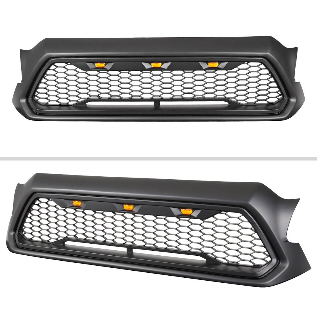 Spec-D Tunin Wirings Are Provided Grille HG-TAC12BB-LED-KH - Matte Black Mesh Led LI