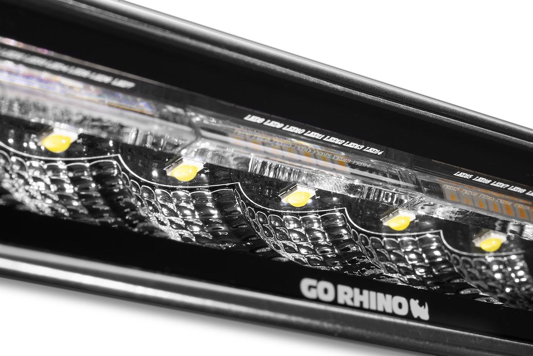 GO Rhino Stem Mount Installation Light Bar 750600622FBS - Black Out Combo Series Lights Pai