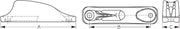 SEA DOG Made In USA Rope Cleat 002030-1 - CL203 Clamcleat Junior