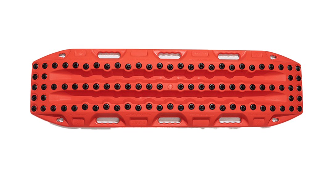 Rhino Rack Six Glove-Friendly Handles Traction Mat MTXXFJR - Red Maxtrax Xtreme FJ