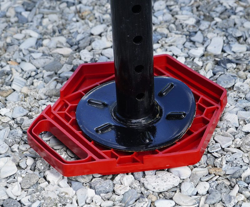 RV & Auto Parts : Valterra A10-0925 StayPut RV Trailer Jack Stand Pad, Red, Set of 4
