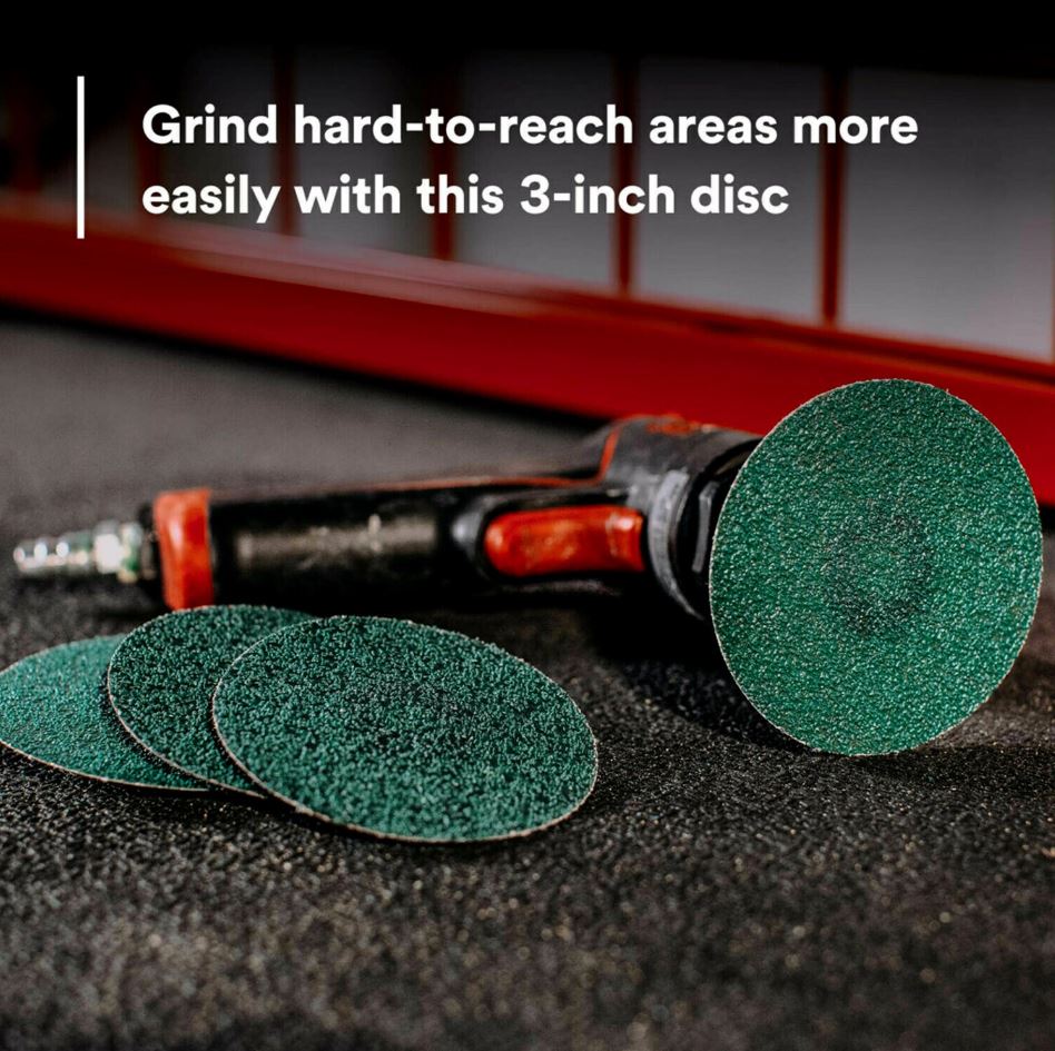 3M No Supplier Warranty Grinding Disc 36536 - Green Corps Roloc 36536