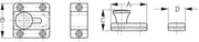 SEA DOG Ideal For Cabinets And Doors Door Latch Lock 222380-1 - Chrome Brass Cupboard Bolt