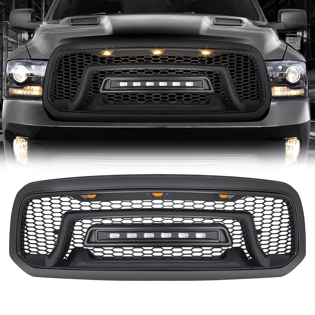 American MOD Mean Aggressive Styling Grille Amdeba00101 - Armor OFF-Road Lights