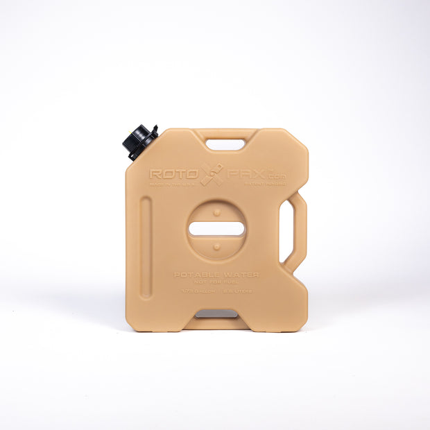 Rotopax Manufactured With BPA Free Materials Liquid Storage Container RX-1.75Tan - Tan 1.75 Gallon Water