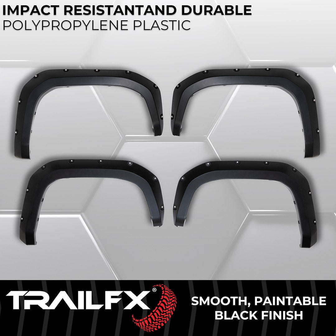 Trailfx Limited Lifetime Warranty Fender Flare TFT3005S - Pocket Style Smooth Set