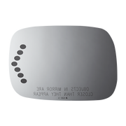Burco Mirror Smooth Edges For Safety Exterior Mirror Glass 5281S - Mirror Side View Signal