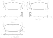 Brembo Premium Low-Met OE Equivalent Pad Brake Pad P49030N - Disc Set