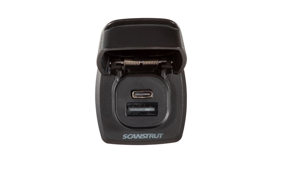Scanstrut UV Resistant USB Outlet SC-USB-F4 - Flip Pro Plus Fast Charge USB-A