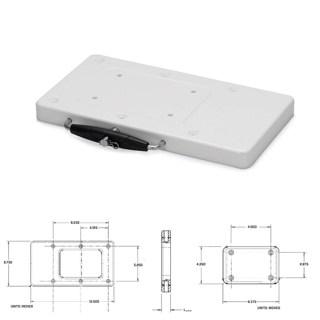 Minn Kota Designed For Use In Saltwater Trolling Motor Mount 1854012 - RTA-17 Quick Release Bracket Bulk