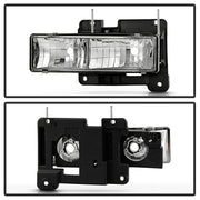 Spyder Made With OEM Standard Quality Headlight Assembly 5012388 - Chrome Crystal Lights