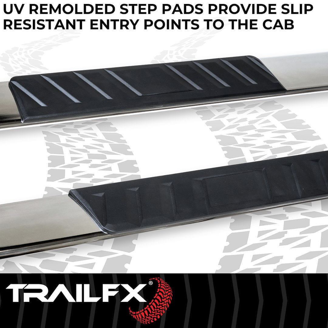 Trailfx Limited Lifetime Warranty Nerf Bar A4023S - T4 Tacoma Double Cab