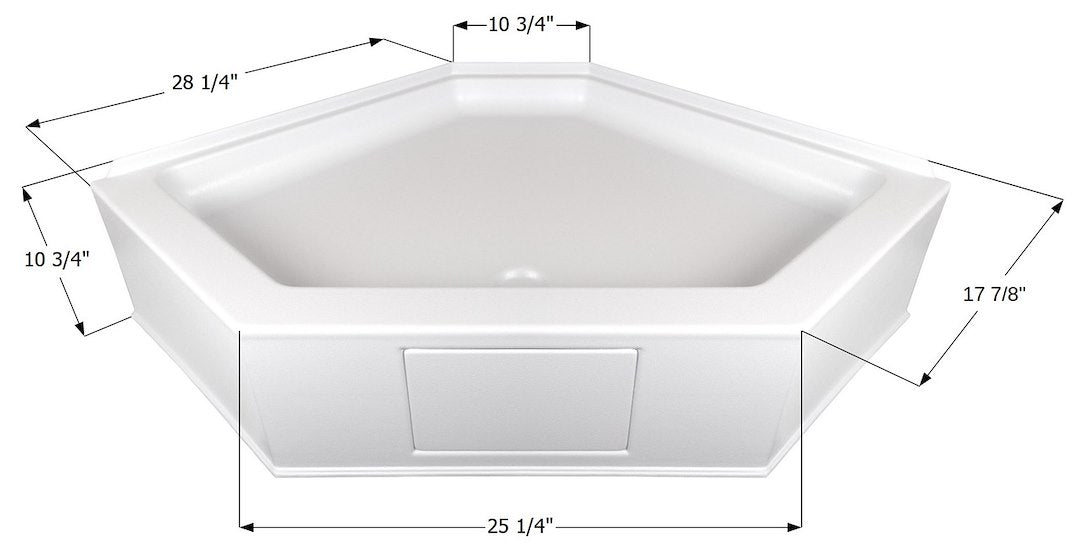 Icon 15234 - Shower Pan NSB3636-PW