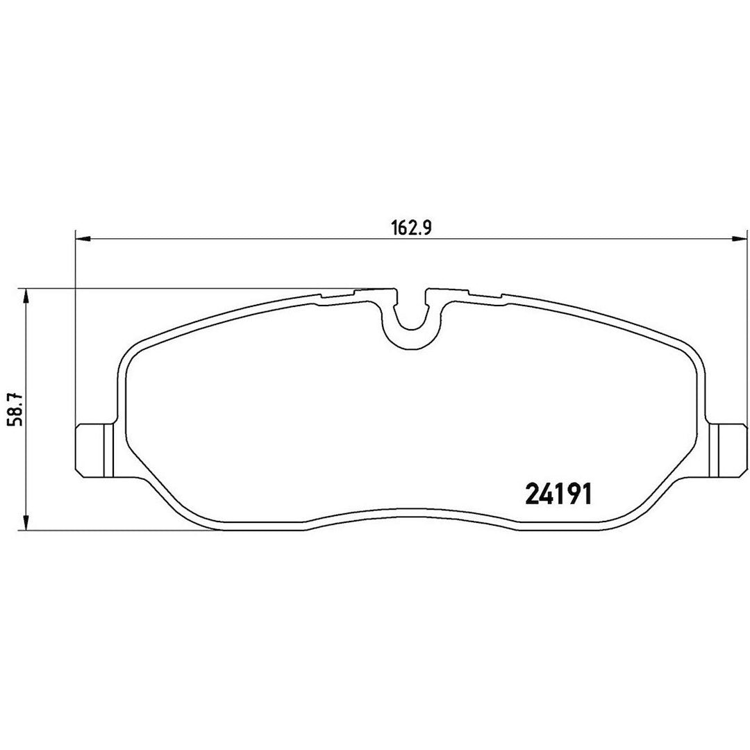Brembo Premium Low-Met OE Equivalent Pad Brake Pad P44014 - Disc Set