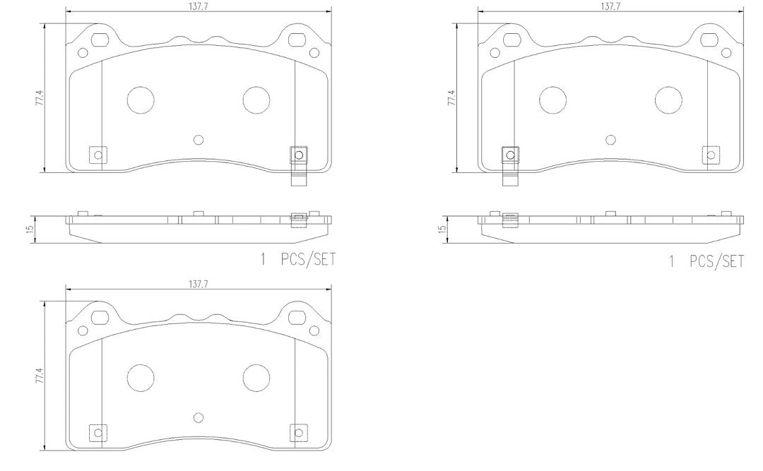 Brembo Ensures Comfort And Brembo Quality Brake Pad P24202N - Discbrakepadset Naoceramic