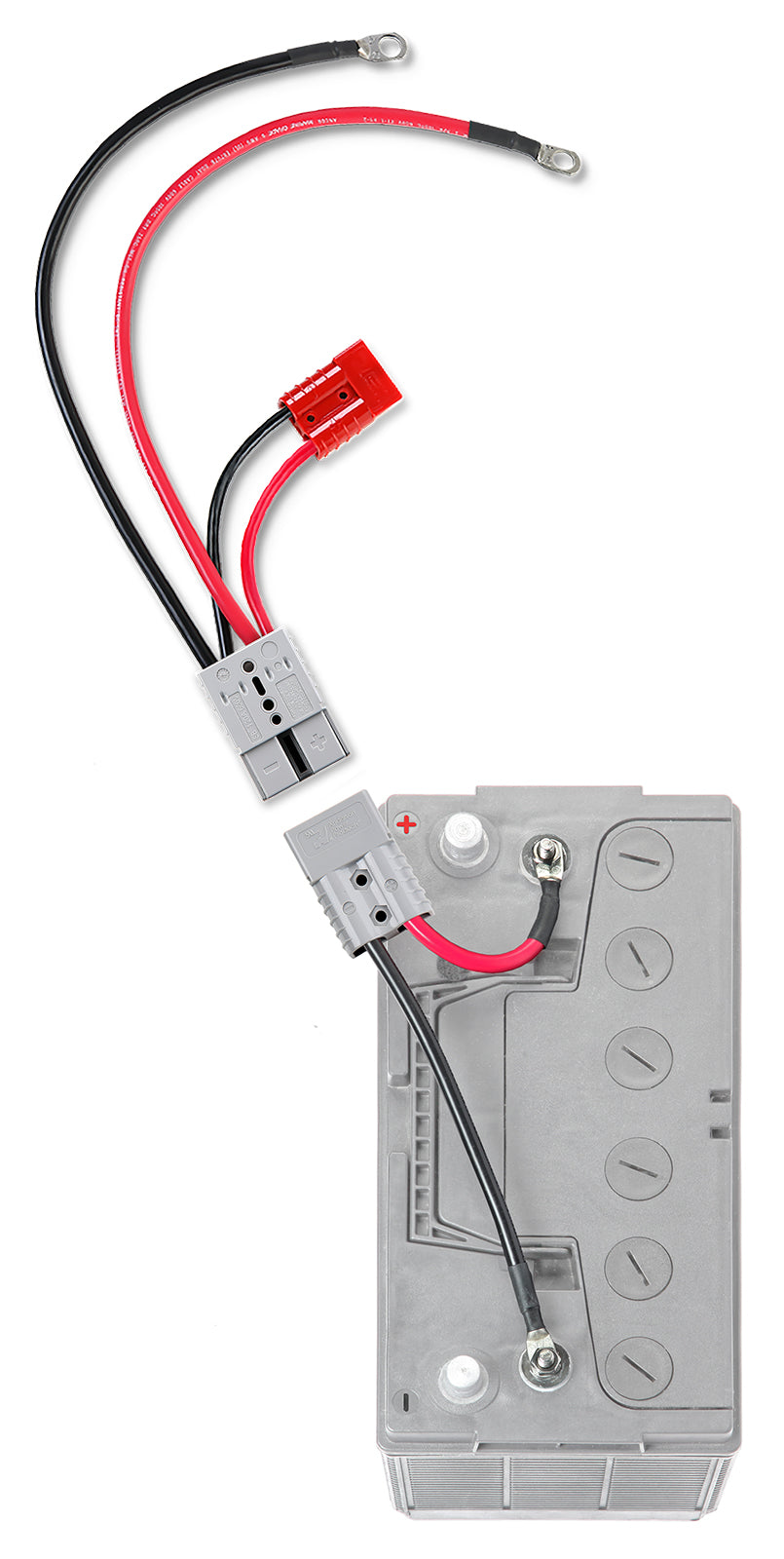 Connect Ease Corrosion Resistant Components Battery Connection Harness RCE12VBM6K - Gauge Quik Mot