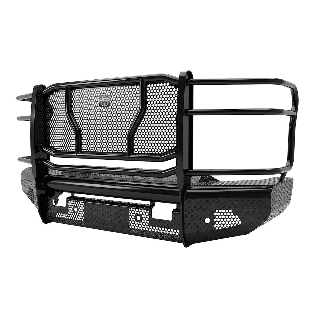 Cattleman Two Vertical Center Protection Bars Bumper 2122PS - Chevrolet Front Sensors