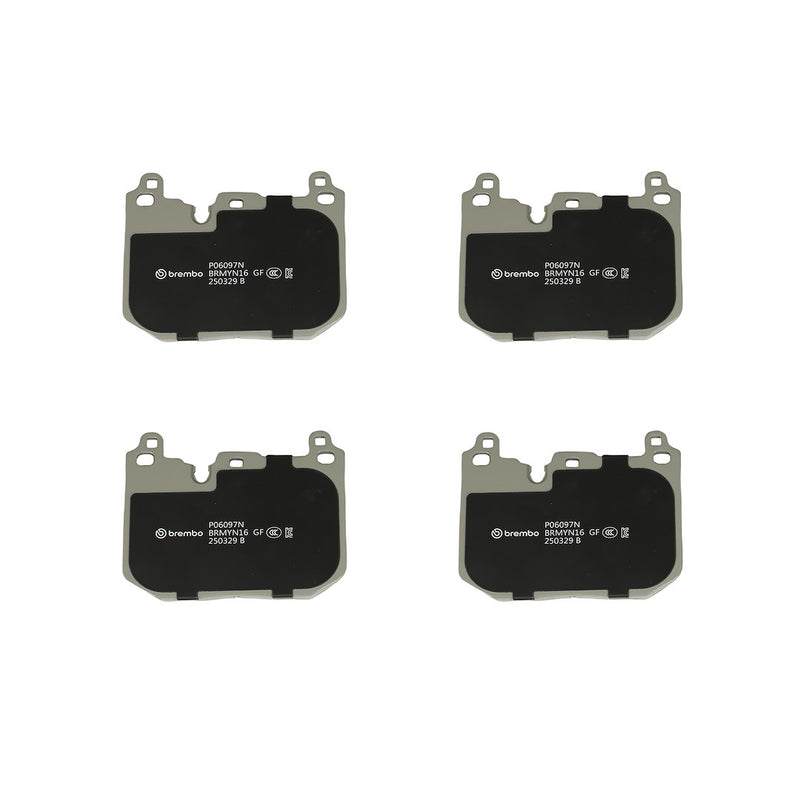 Brembo Premium Low-Met OE Equivalent Pad Brake Pad P06097N - Disc Set