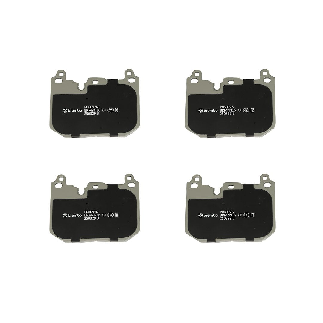 Brembo Premium Low-Met OE Equivalent Pad Brake Pad P06097N - Disc Set