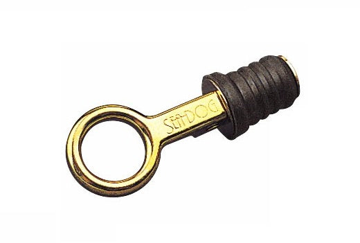 SEA DOG Made In USA Boat Drain Plug 520070-1 - Brass Snap Handle