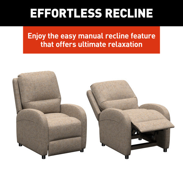 Lippert Comp Easy-To-Clean PolyHyde Material Chair 2024044215 - Pushback Recliner Dellmead