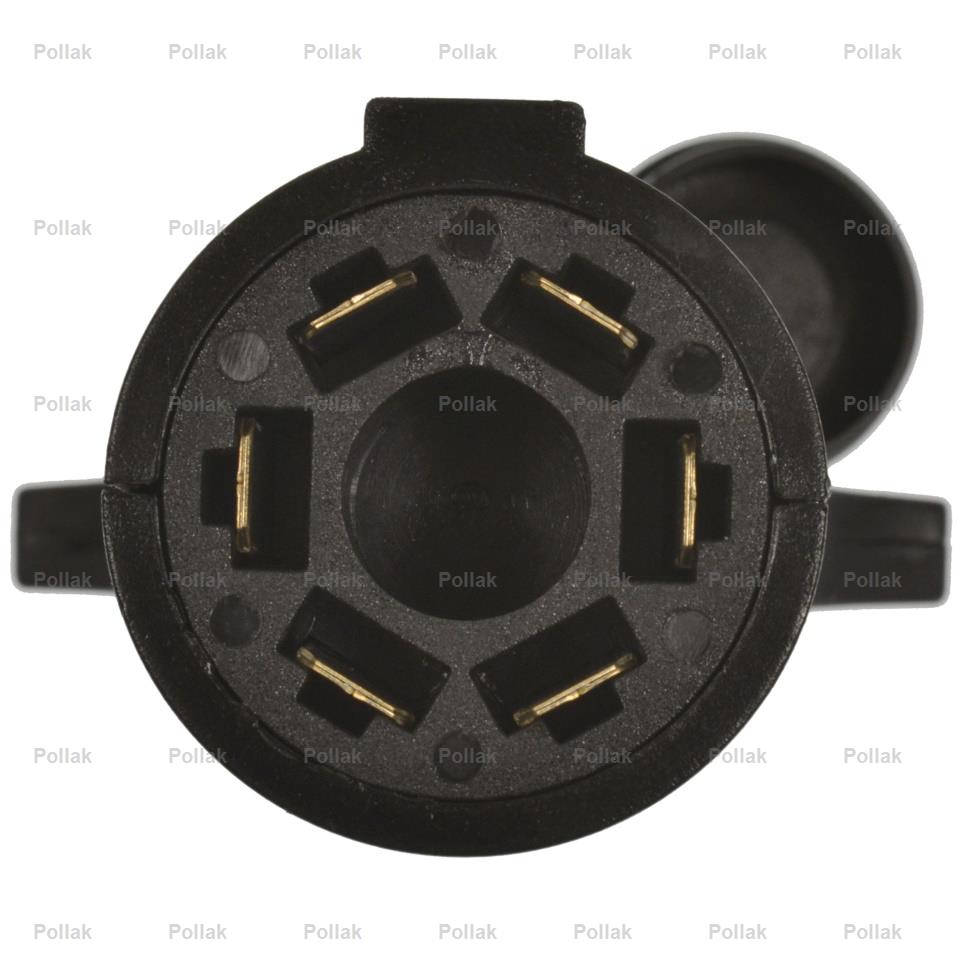 Pollak Quick And Easy To Connect Trailer Wiring Connector Adapter 12-719P - 7-WAY RV 6-WAY Round