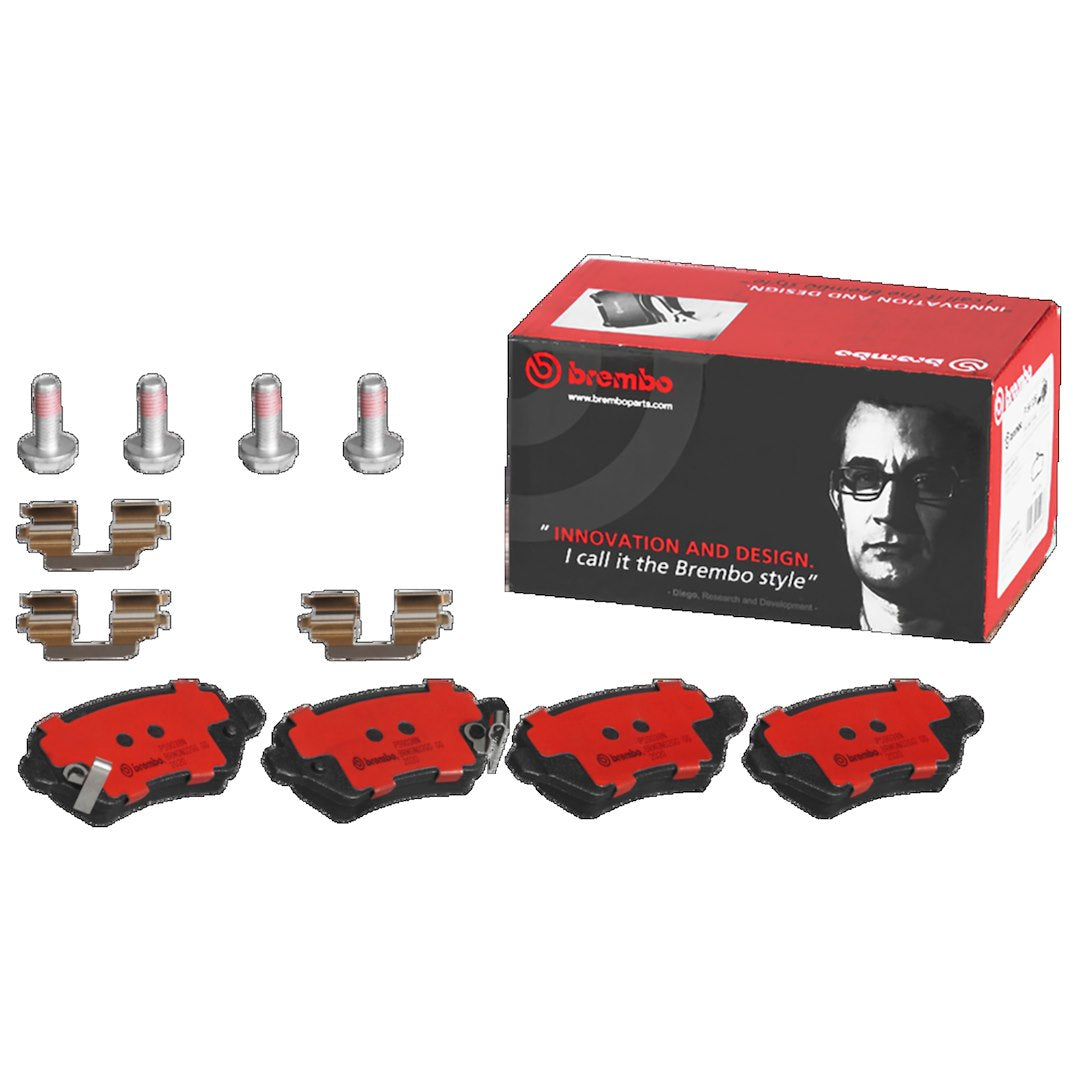 Brembo Premium Low-Met OE Equivalent Pad Brake Pad P59038N - Disc Set