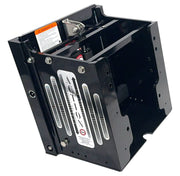Bobs Machine Made In USA Outboard Motor Jack Plate 100-111000P-PCGBLK-Nospn-NG - Black 10 Action Series Pwd Coated