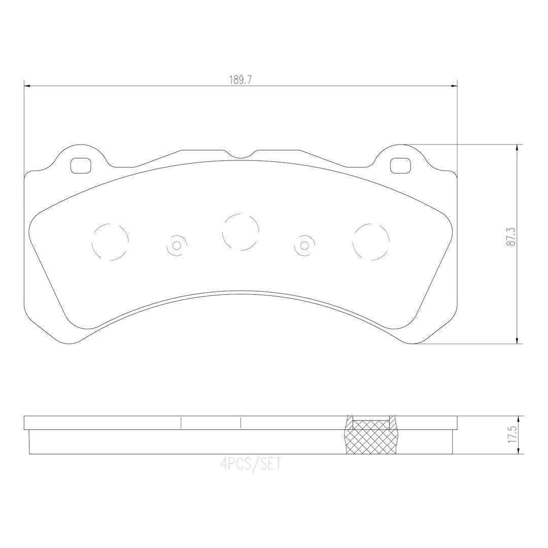 Brembo P86034N Brake Pad