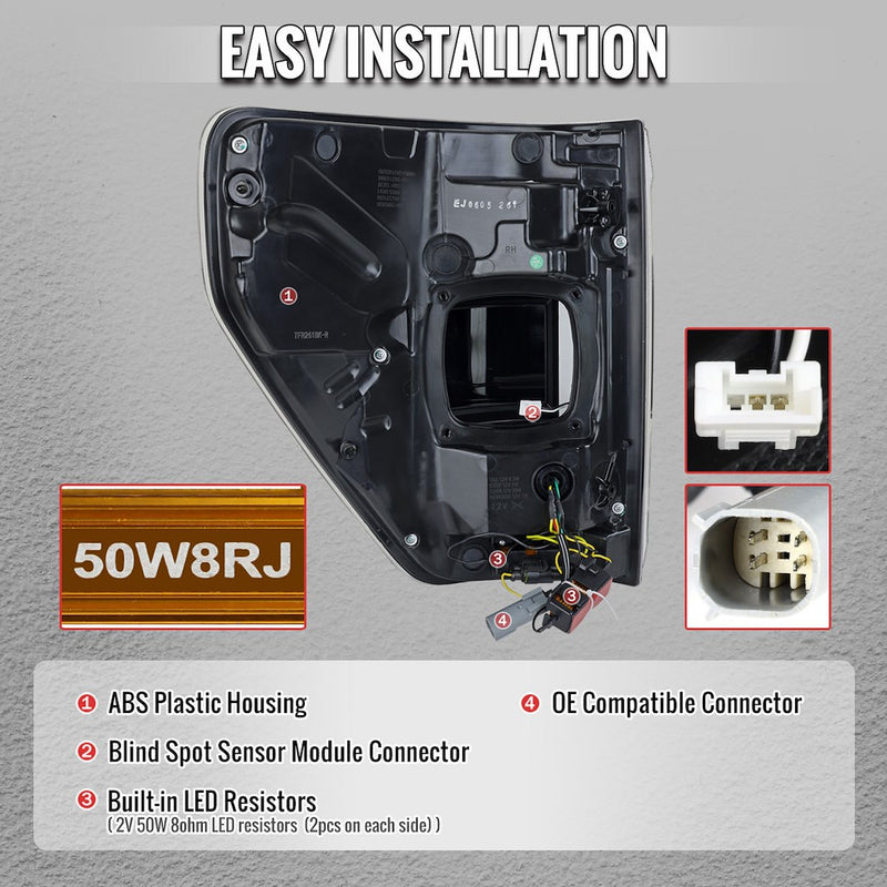 Spec-D Tunin LT-F15021JMBSM-SQ-RS Tail Light Assembly