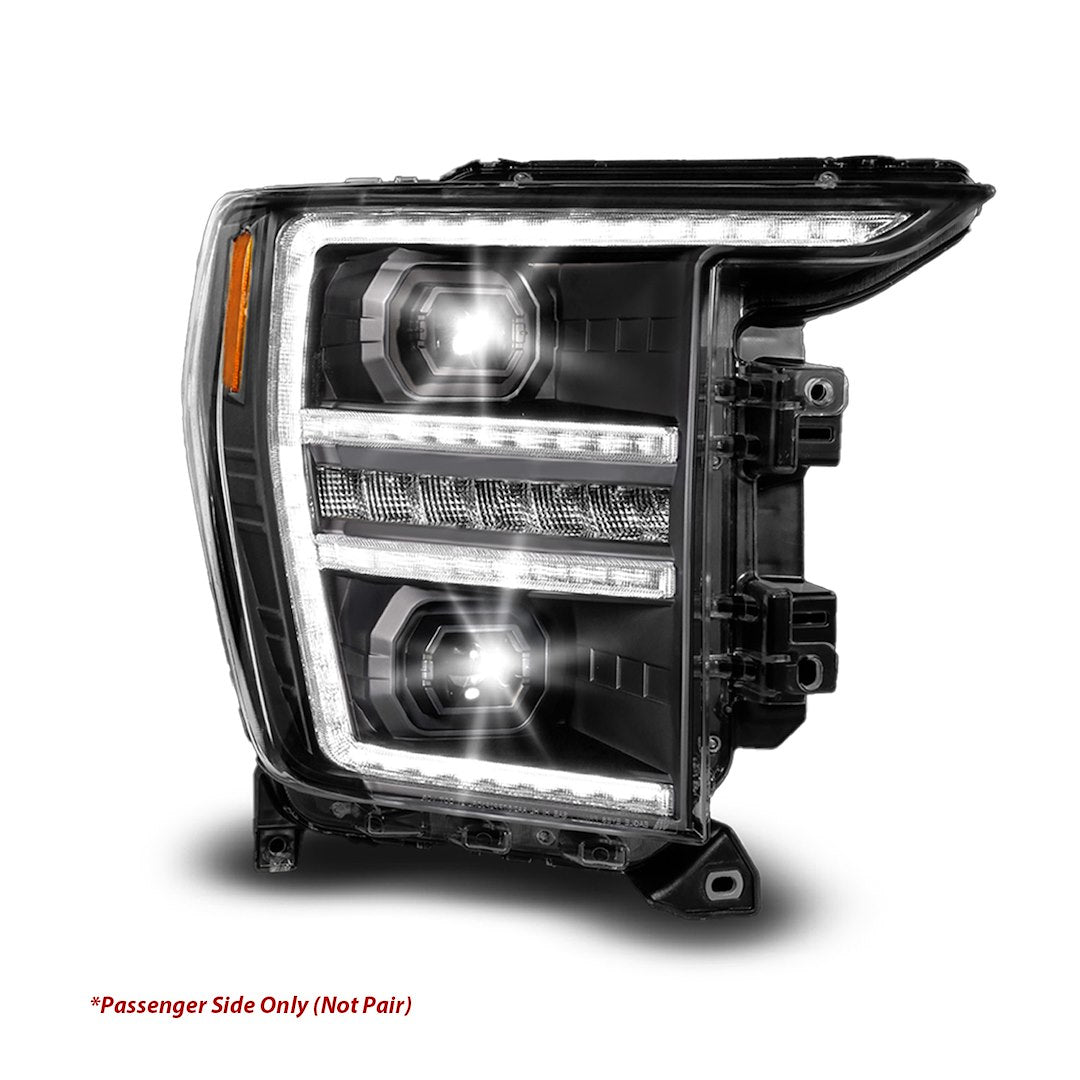 Anzo Easy To Install Headlight Assembly 111594R - Black Led HL F150 Pass Side 21-23