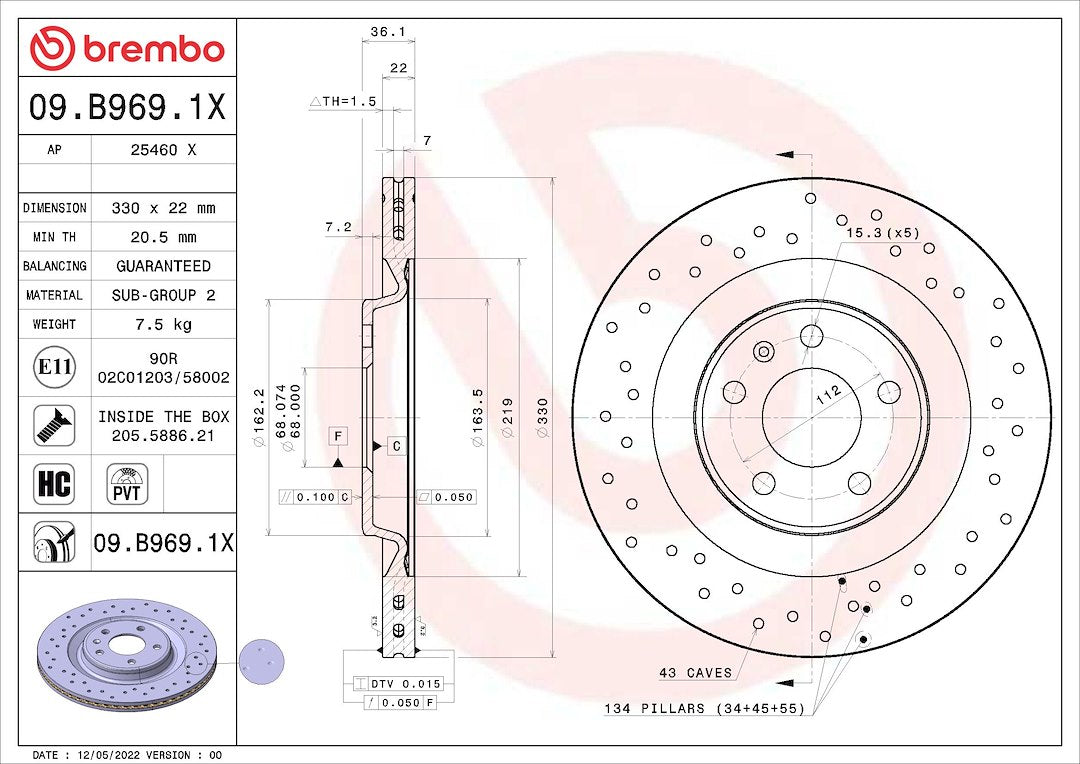Brembo 09B9691XC02