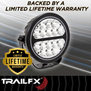 Trailfx Limited Lifetime Warranty Driving/ Fog Light 7RNDF2 - 7IN Rnd 16X5W FL PR BK Ambr CV